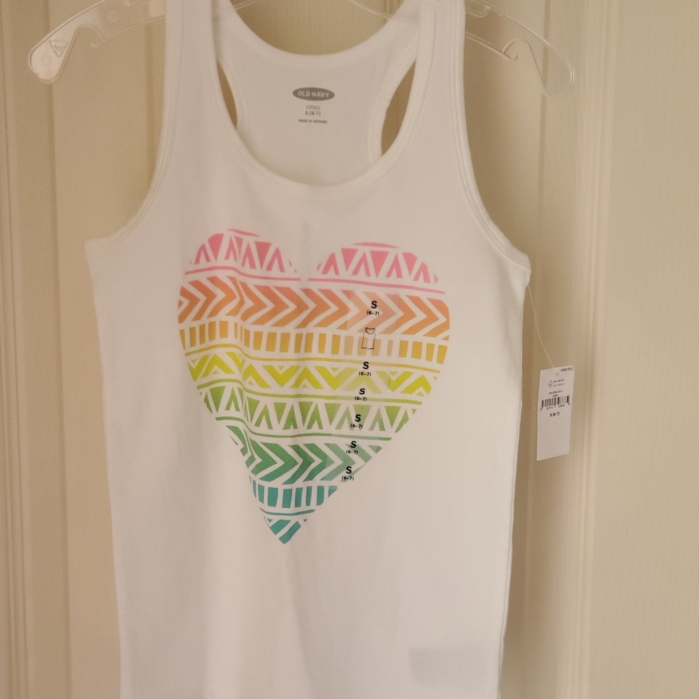 Old Navy Fitted Graphic Racerback Tank S